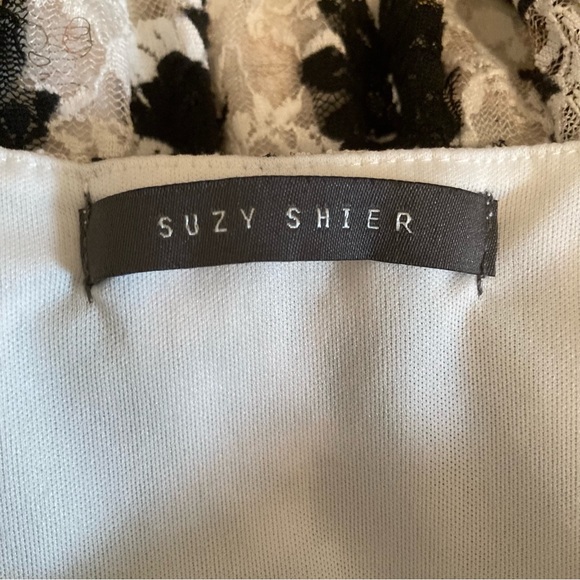 Suzy Shier Lacy Floral Sleeveless Dress M - Picture 7 of 7